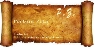 Portois Zita névjegykártya